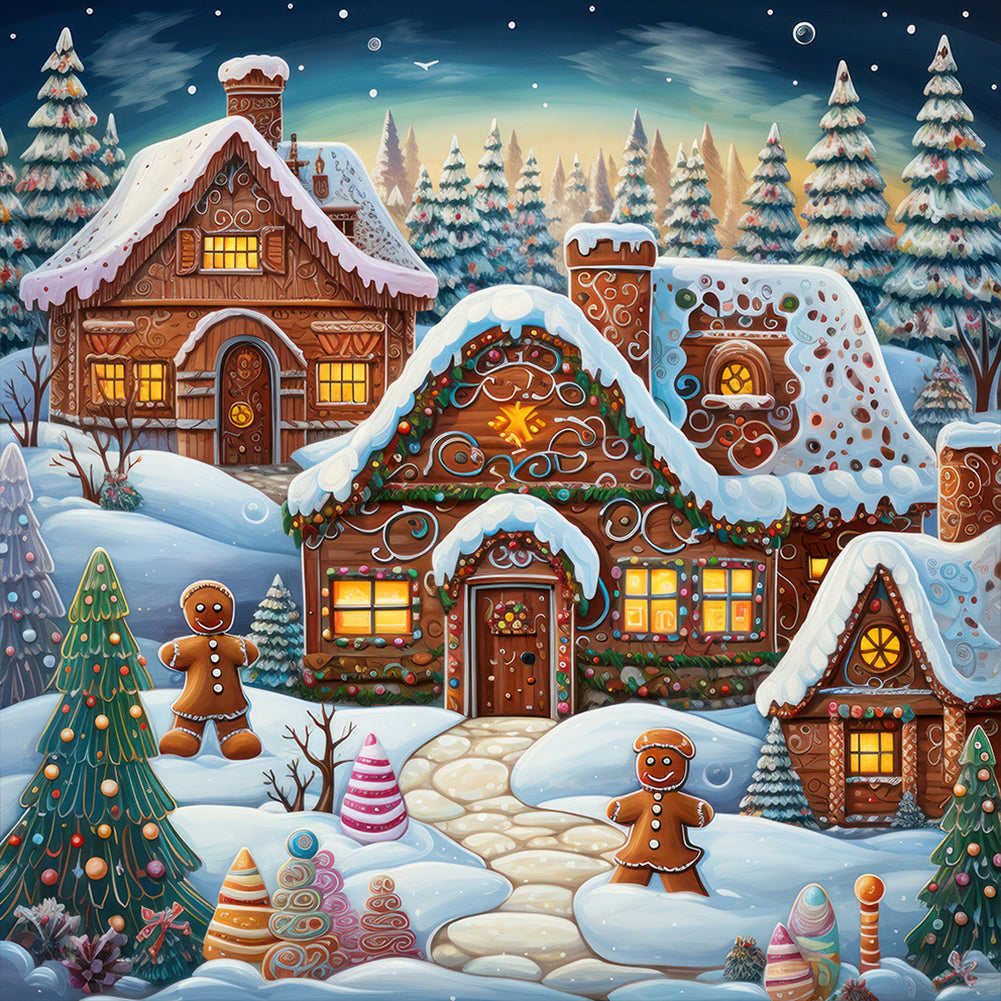 Diamond Painting - Full Round - christmas night (30*30CM)
