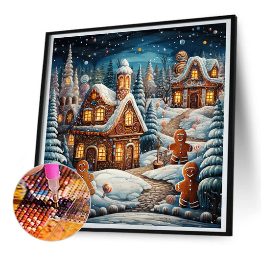 Diamond Painting - Full Round - christmas night (30*30CM)