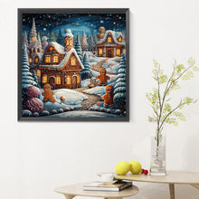 Load image into Gallery viewer, Diamond Painting - Full Round - christmas night (30*30CM)
