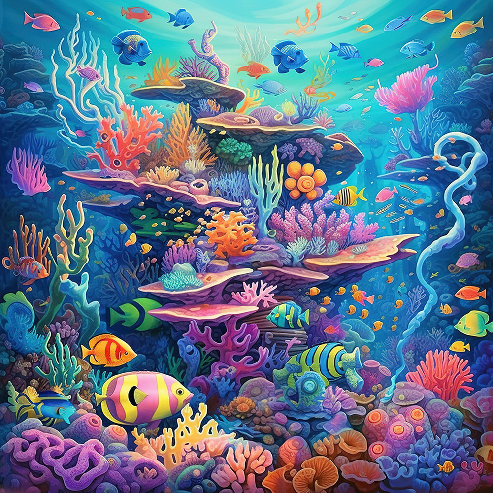 Diamond Painting - Full Round - The underwater world (30*30CM)