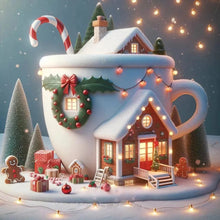 Load image into Gallery viewer, Diamond Painting - Full Round - winter glow cabin (30*30CM)
