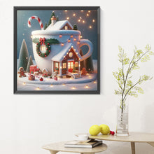 Load image into Gallery viewer, Diamond Painting - Full Round - winter glow cabin (30*30CM)
