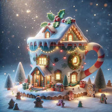 Load image into Gallery viewer, Diamond Painting - Full Round - winter glow cabin (30*30CM)
