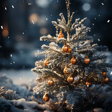 Load image into Gallery viewer, Diamond Painting - Full Round - winter snow scene (30*30CM)
