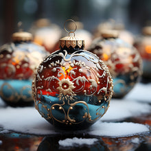 Load image into Gallery viewer, Diamond Painting - Full Round - winter snow scene (30*30CM)
