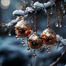 Load image into Gallery viewer, Diamond Painting - Full Round - winter snow scene (30*30CM)
