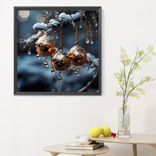 Load image into Gallery viewer, Diamond Painting - Full Round - winter snow scene (30*30CM)
