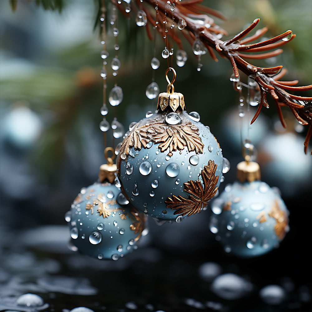 Diamond Painting - Full Round - winter snow scene (30*30CM)