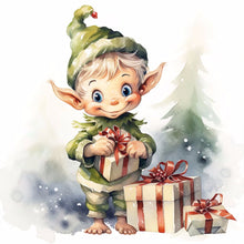 Load image into Gallery viewer, Diamond Painting - Full Round - Christmas Elf (30*30CM)
