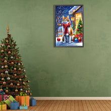Load image into Gallery viewer, Diamond Painting - Full Round - Christmas cat (40*60CM)
