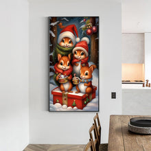 Load image into Gallery viewer, Diamond Painting - Full Round - squirrel family (40*70CM)
