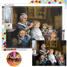 Load image into Gallery viewer, Diamond Painting - Full Square - haircut kid (60*45CM)
