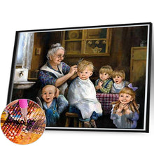 Load image into Gallery viewer, Diamond Painting - Full Square - haircut kid (60*45CM)
