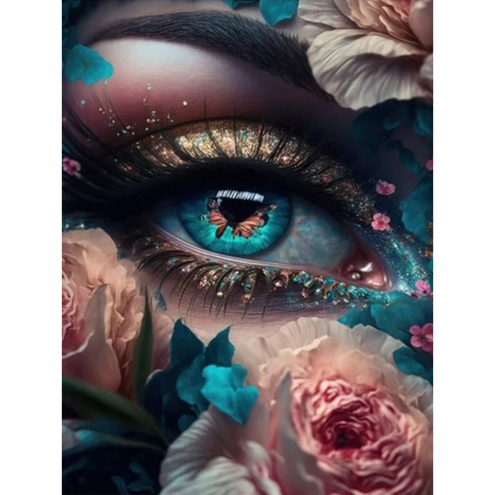 Diamond Painting - Full Round - mysterious eyes (30*40CM)