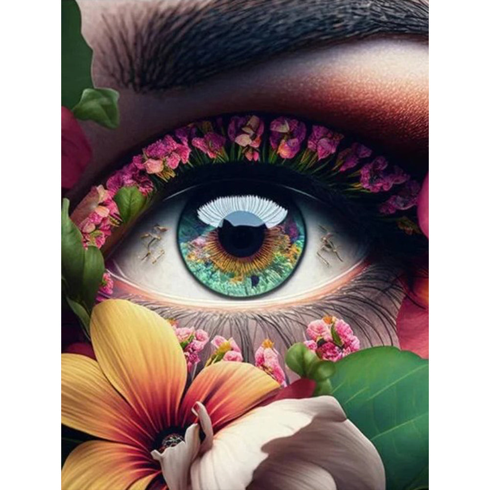 Diamond Painting - Full Round - mysterious eyes (30*40CM)