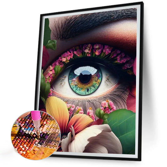 Diamond Painting - Full Round - mysterious eyes (30*40CM)