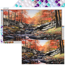 Load image into Gallery viewer, Diamond Painting - Full Round - Flowing Water Stone Forest (70*40CM)
