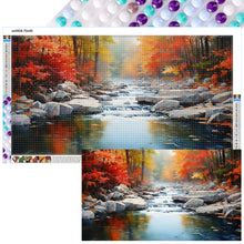 Load image into Gallery viewer, Diamond Painting - Full Round - Flowing Water Stone Forest (70*40CM)
