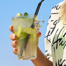 Load image into Gallery viewer, 2 PCS 26 Letters Double Side Diamond Wine Glass Charms Wine Glass Identification
