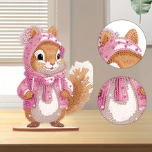 Load image into Gallery viewer, Acrylic Diamond Painting Desktop Decorations for Office Decor (Pink Squirrel)

