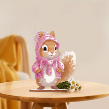 Load image into Gallery viewer, Acrylic Diamond Painting Desktop Decorations for Office Decor (Pink Squirrel)
