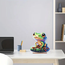 Load image into Gallery viewer, Acrylic Diamond Painting Desktop Decorations for Office Decor (Big-Eyed Frog)

