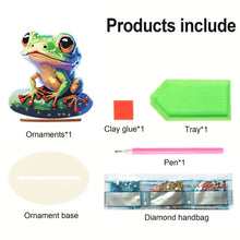 Load image into Gallery viewer, Acrylic Diamond Painting Desktop Decorations for Office Decor (Big-Eyed Frog)

