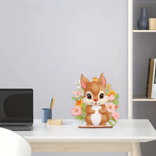 Load image into Gallery viewer, Acrylic Diamond Painting Desktop Decoration for Office Decor(Flower Squirrel #5)
