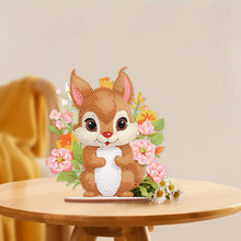 Load image into Gallery viewer, Acrylic Diamond Painting Desktop Decoration for Office Decor(Flower Squirrel #5)
