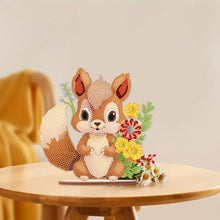 Load image into Gallery viewer, Acrylic Diamond Painting Desktop Decoration for Office Decor(Flower Squirrel #6)
