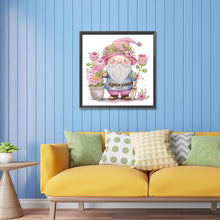 Load image into Gallery viewer, Diamond Painting - Partial Special Shaped - Gnome¡¤Tulip (30*30CM)
