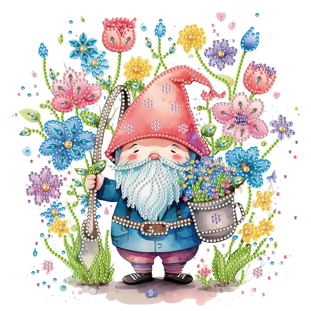 Diamond Painting - Partial Special Shaped - dwarf flower (30*30CM)