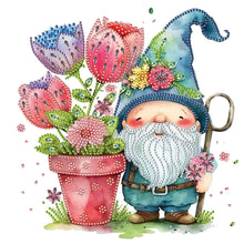 Load image into Gallery viewer, Diamond Painting - Partial Special Shaped - Gnome Blue (30*30CM)
