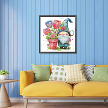 Load image into Gallery viewer, Diamond Painting - Partial Special Shaped - Gnome Blue (30*30CM)
