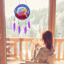 Load image into Gallery viewer, Eagle Feather Wind Chime Stitch Acrylic DIY Diamond Painting Hanging Pendant
