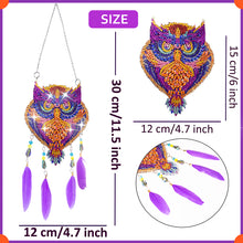 Load image into Gallery viewer, Eagle Feather Wind Chime Stitch Acrylic DIY Diamond Painting Hanging Pendant
