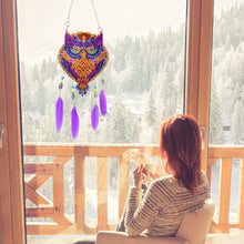 Load image into Gallery viewer, Eagle Feather Wind Chime Stitch Acrylic DIY Diamond Painting Hanging Pendant
