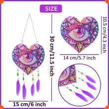 Load image into Gallery viewer, Eagle Feather Wind Chime Stitch Acrylic DIY Diamond Painting Hanging Pendant

