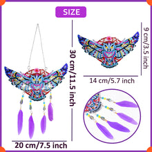 Load image into Gallery viewer, Eagle Feather Wind Chime Stitch Acrylic DIY Diamond Painting Hanging Pendant

