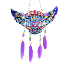 Load image into Gallery viewer, Eagle Feather Wind Chime Stitch Acrylic DIY Diamond Painting Hanging Pendant
