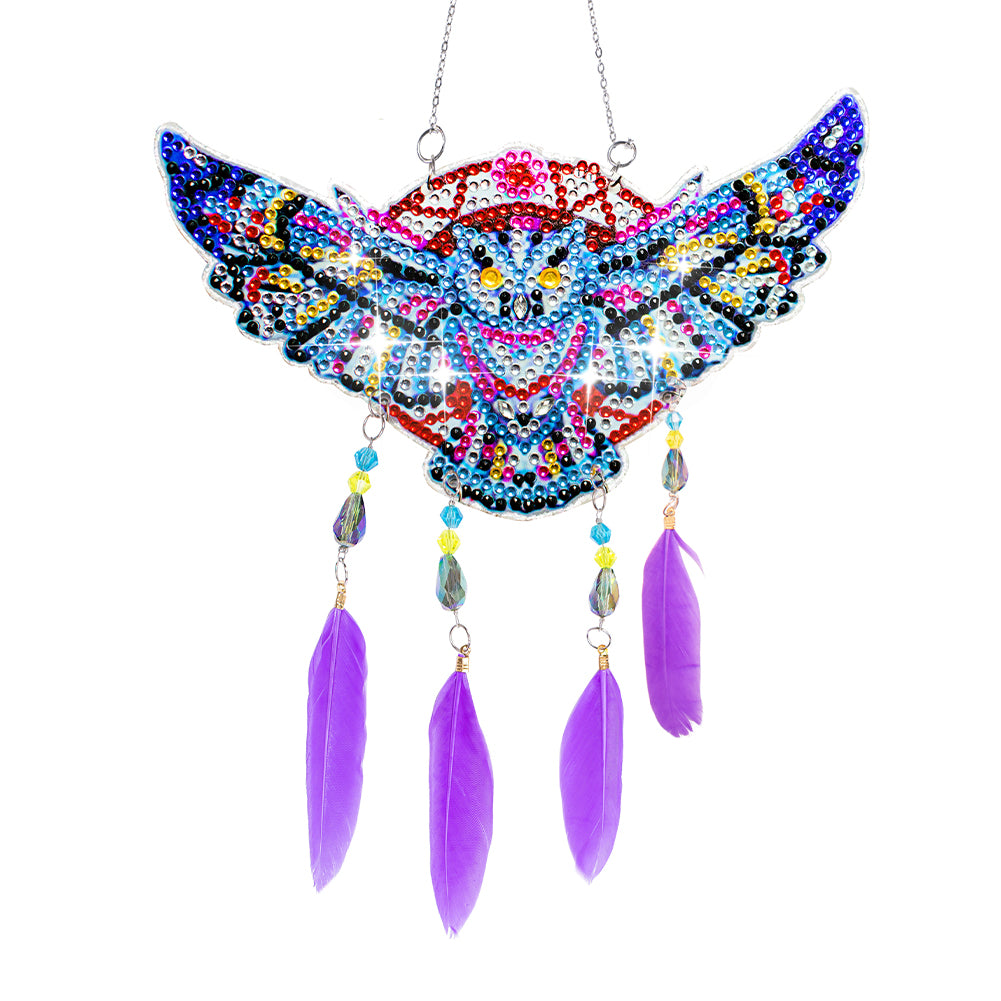 Eagle Feather Wind Chime Stitch Acrylic DIY Diamond Painting Hanging Pendant