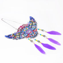 Load image into Gallery viewer, Eagle Feather Wind Chime Stitch Acrylic DIY Diamond Painting Hanging Pendant
