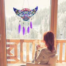 Load image into Gallery viewer, Eagle Feather Wind Chime Stitch Acrylic DIY Diamond Painting Hanging Pendant
