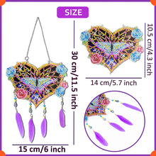 Load image into Gallery viewer, Eagle Feather Wind Chime Stitch Acrylic DIY Diamond Painting Hanging Pendant
