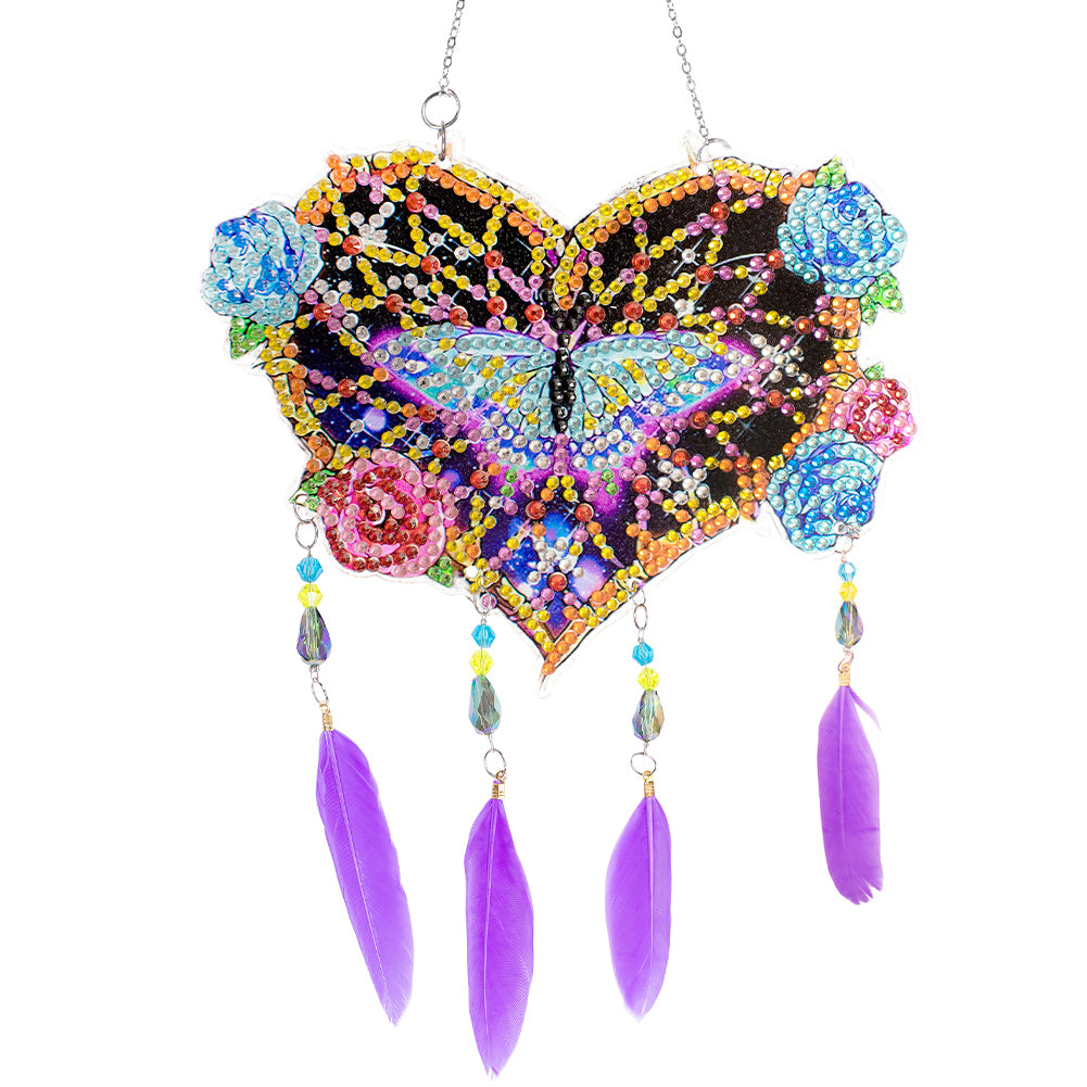 Eagle Feather Wind Chime Stitch Acrylic DIY Diamond Painting Hanging Pendant
