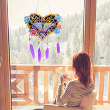 Load image into Gallery viewer, Eagle Feather Wind Chime Stitch Acrylic DIY Diamond Painting Hanging Pendant
