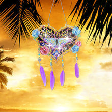 Load image into Gallery viewer, Eagle Feather Wind Chime Stitch Acrylic DIY Diamond Painting Hanging Pendant
