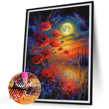 Load image into Gallery viewer, Diamond Painting - Full Round - flowers under the moon (40*50CM)
