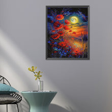 Load image into Gallery viewer, Diamond Painting - Full Round - flowers under the moon (40*50CM)
