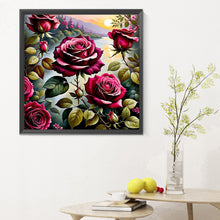 Load image into Gallery viewer, Diamond Painting - Full Round - roses by the lake (30*30CM)
